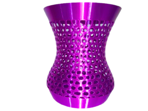 Voronoi Vase Pot Organizer Woven Modern Art Design