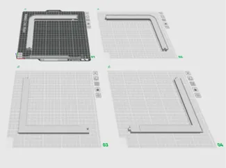 Bambu X1 carbon top glass riser for led lights