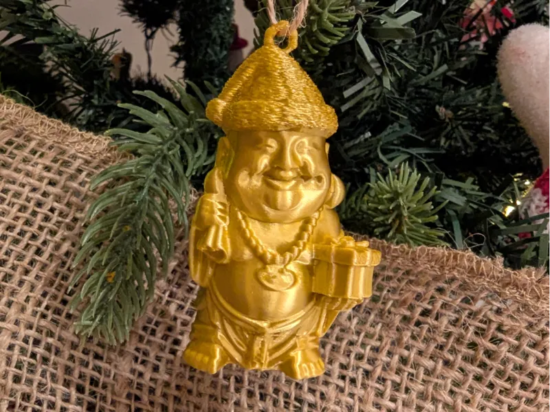 Laughing Buddha Christmas Tree Ornament