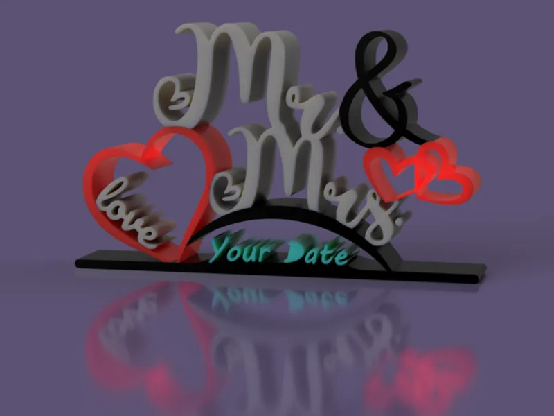 Mr & Mrs Sign Customizable