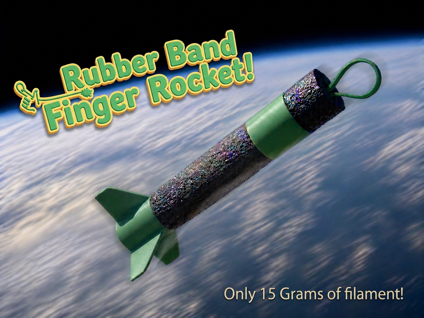 Miniatura 1 do modelo 3D Foam Finger Rocket