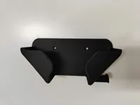 Padel Racket wall mount - loop suspension and drilling holes