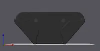 Padel Racket wall mount - without loop suspension