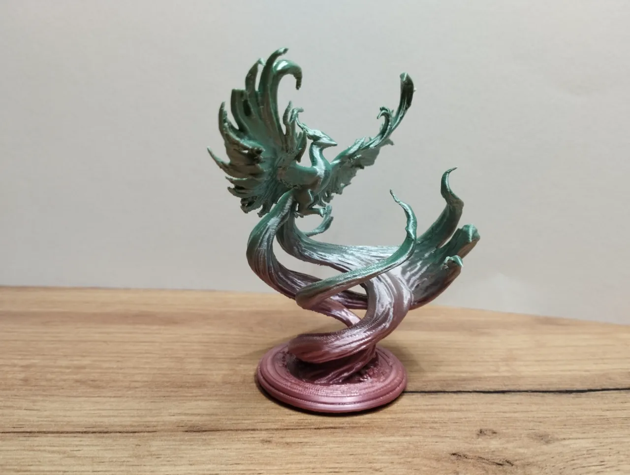 Phoenix statue view 2