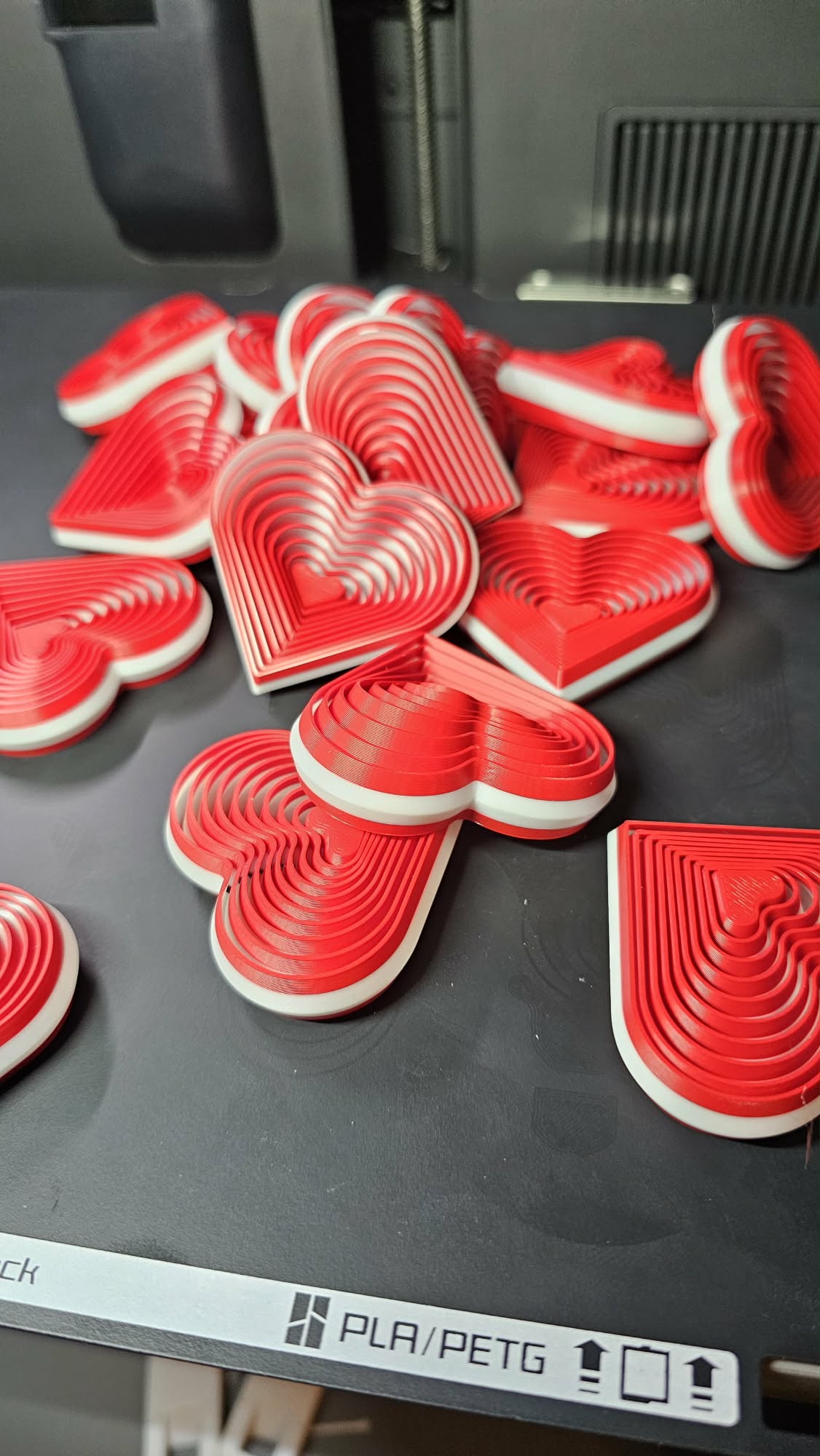 2 Tone Mini Hearts - QTYS of 1, 6 ,12, 25