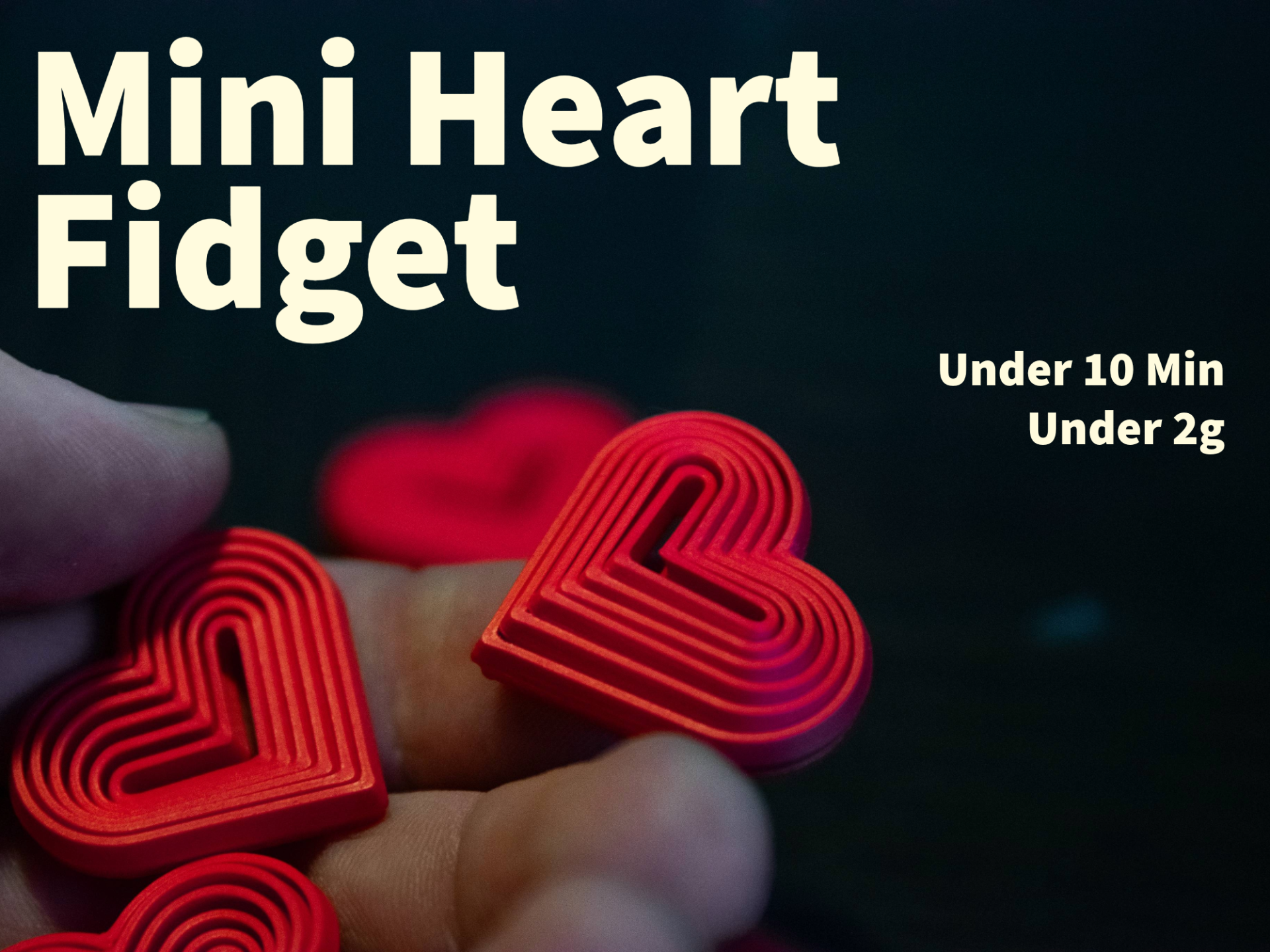 Mini heart fidget