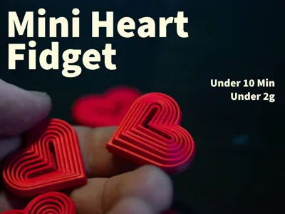 Mini heart fidget