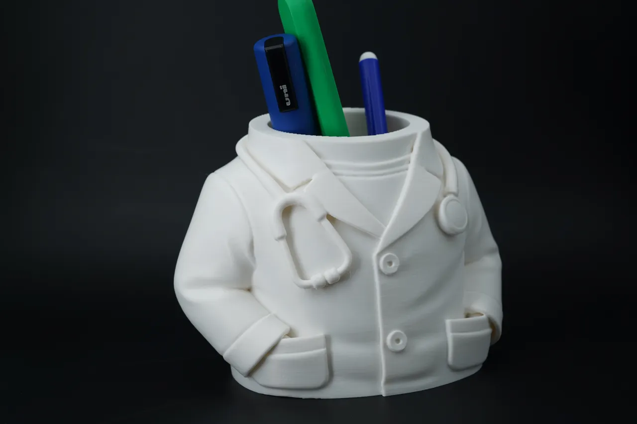 Doctor Pen Holder / Desk Organizer - Lab Coat view 3