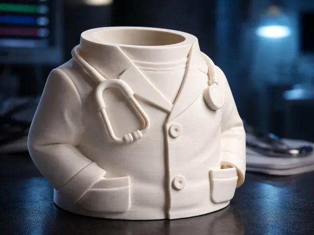 Doctor Pen Holder / Desk Organizer - Lab Coat