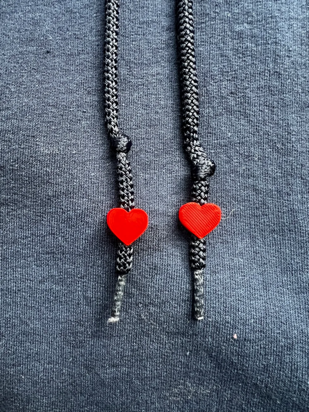 Heart Drawstring Beads for 3.5-4mm end drawstrings by Jojo Ohebshalom ...