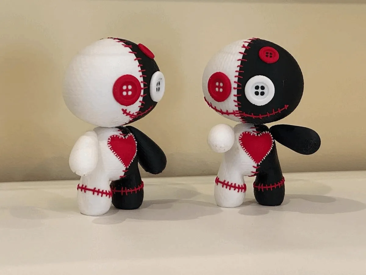 Cute Articulated Voodoo Toy (print-in-place) view 2