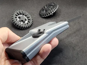 Letrero o emblema decorativo: Gyro - Freehand Launcher ( Left / Right Spin ) — vista de referencia 3