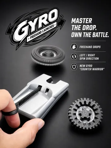 Letrero o emblema decorativo: Gyro - Freehand Launcher ( Left / Right Spin ) — vista de referencia 2