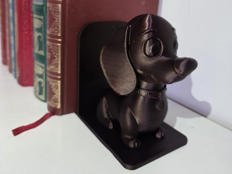 Dachshund Bookend- Cute Dog Decor.Multicolor Ready