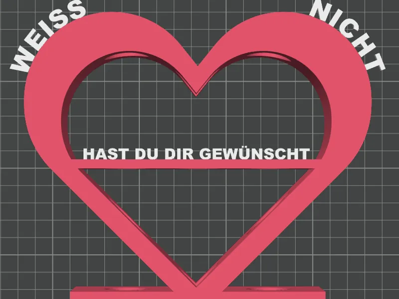 Herz "weiss nicht" mit Geschenkkarte und Blumen