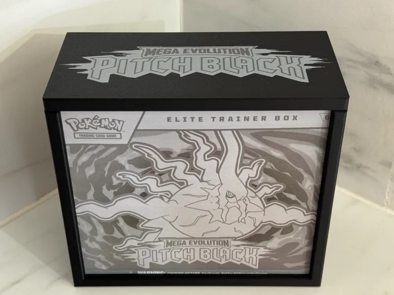 Pokemon ETB Box Protector Case Pitch Black