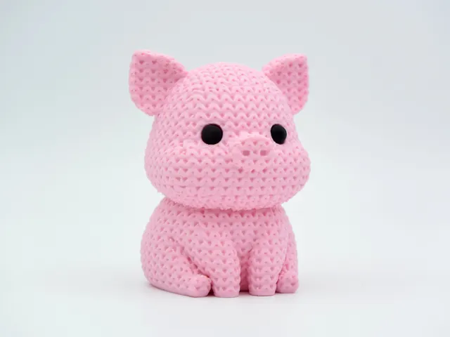 Knitted Pig