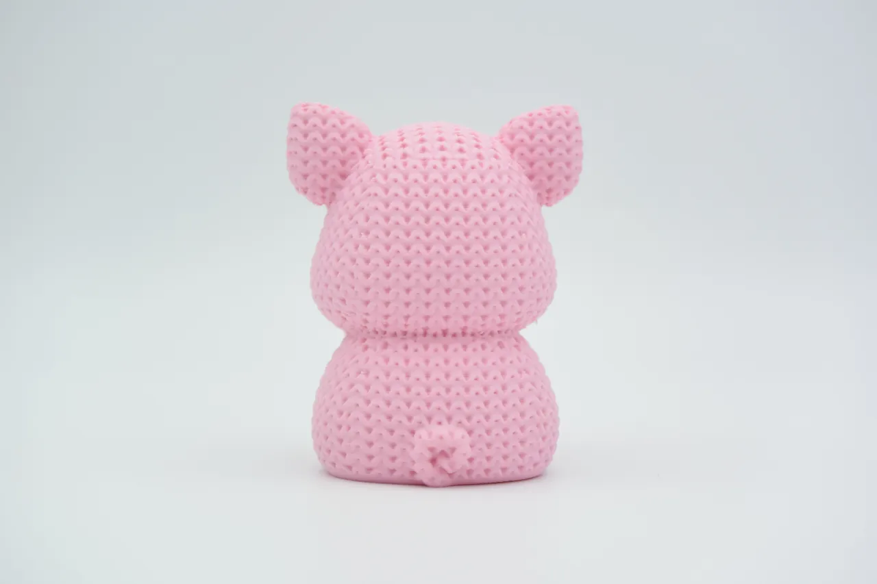 Knitted Pig view 3