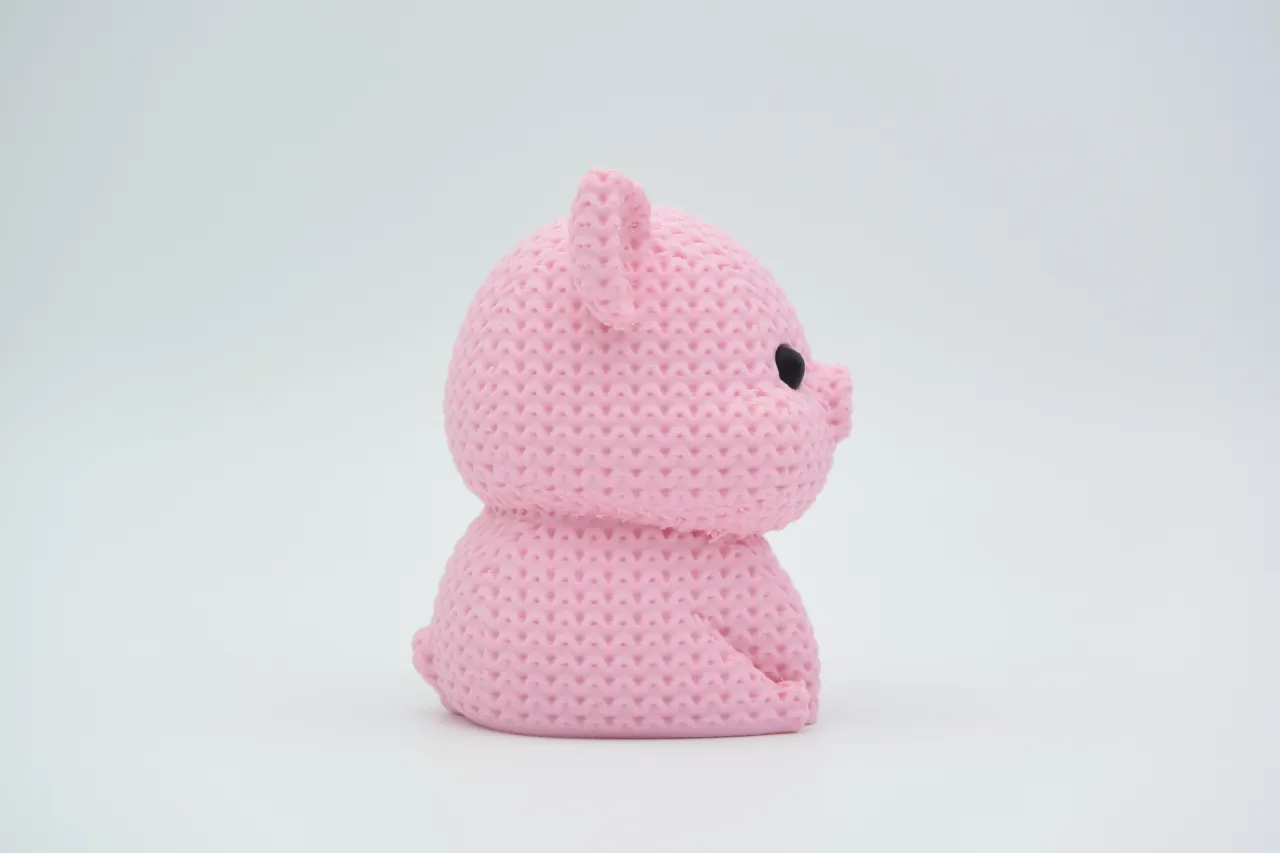 Knitted Pig view 2