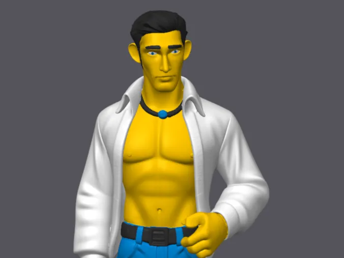 Dude in modeling pose 