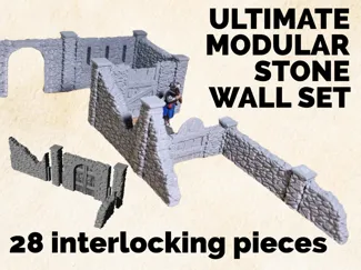 Ultimate Modular stone wall set