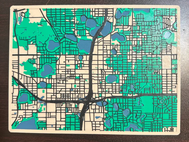 Orlando Florida Map Model 