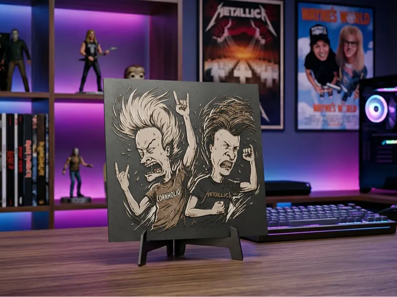 Beavis & Butt-Head - Headbanging Edition - 20x20cm