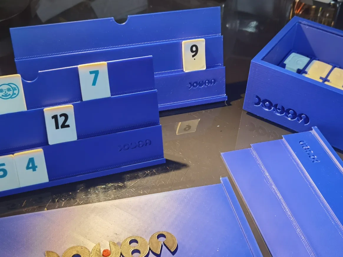 White Box Deluxe Edition Rummikub Storage Box and Built-in Card Rack by ...