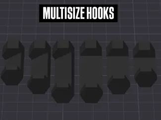 HSW Multisize Hooks (2/3/4cm)