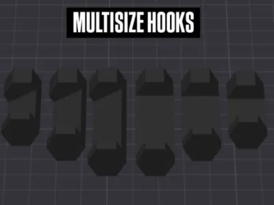 HSW Multisize Hooks (2/3/4cm)