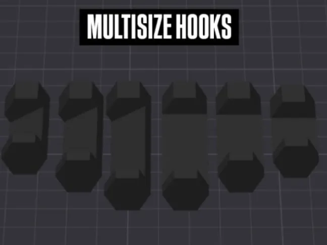 HSW Multisize Hooks (2/3/4cm)