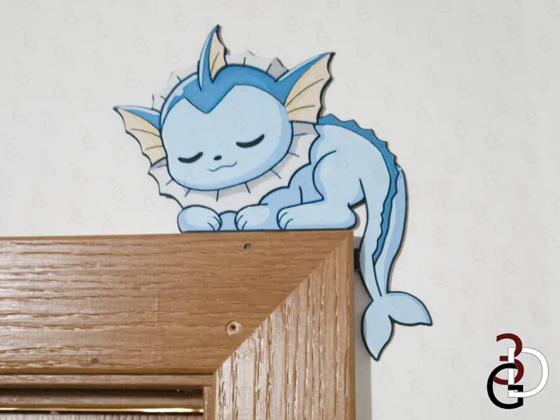 Sleeping Vaporeon Corner Decor
