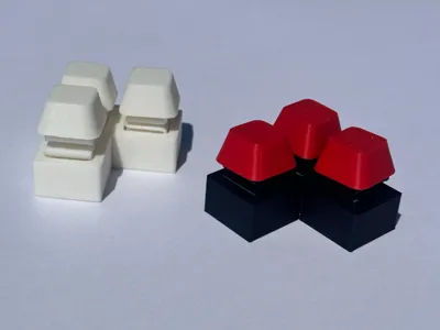 Three Button Keyboard Clicker No Click/Sound