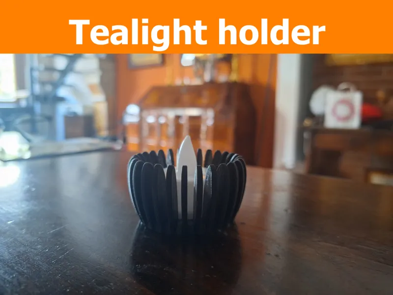 Ribbed Tea Light Holder