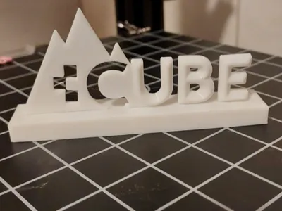 Cube Lettering Display Stand