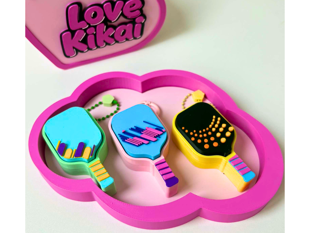 Pickleball paddle clicker toy fidget 3D model