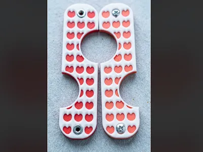 swiss key holder- heart