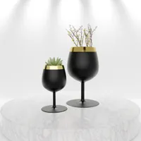 Vase moderne façon verre à vin — photo 4