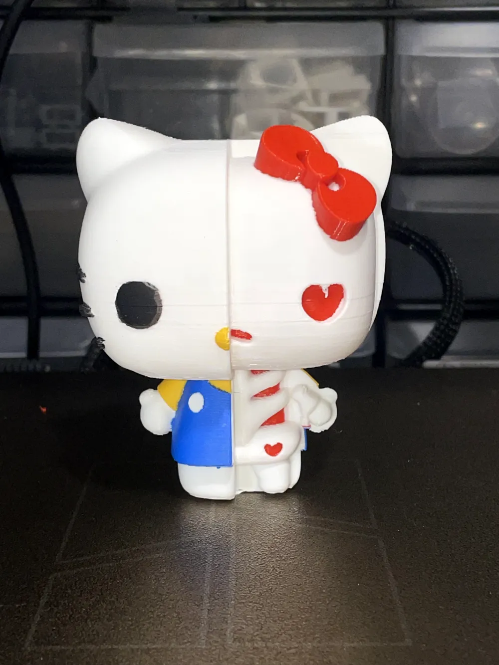 Hello Kitty Reverse Color Hello Kitty in Color Remixed by Jon - MakerWorld