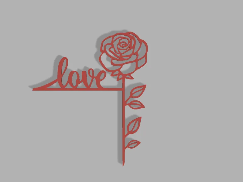 Door corner LOVE roses