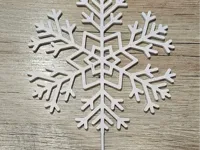 Piques déco flocons de neige pour l'hiver — photo 1