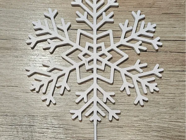 Piques déco flocons de neige pour l'hiver