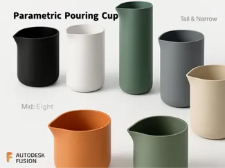 Customizable Pouring Cup with Spout – Fusion 360