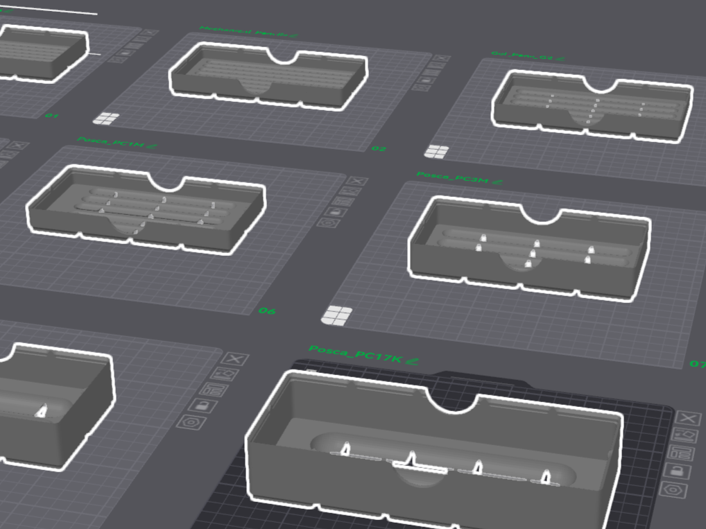 Miniatura 2 do modelo 3D Parametric Gridfinity Pencil Tray