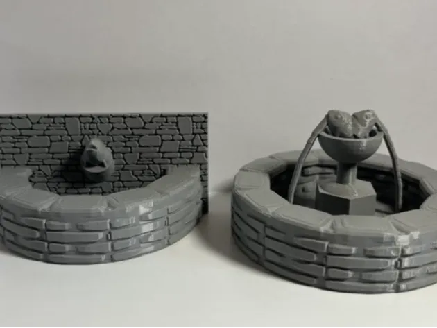 Fish Head Fountain - D&D - Scatter Terrain