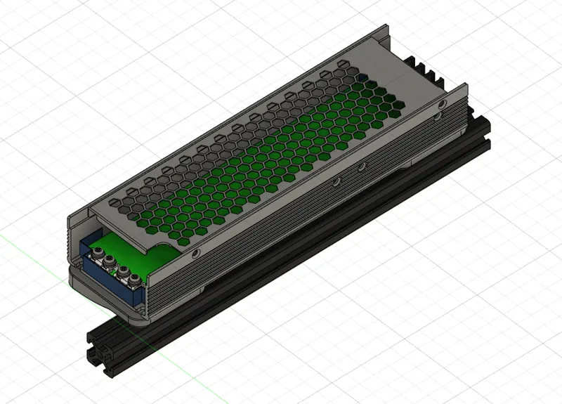 Meanwell UHP 350 Mounts // M5 Screws on Extrusion