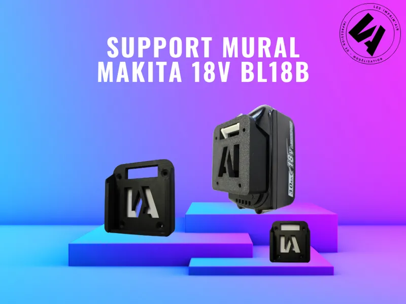 Support mural batterie Makita 18v BL18B