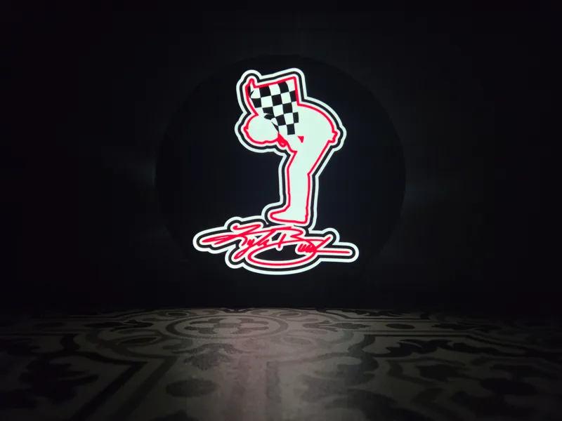 Kyle Busch Bow LED Lightbox Sign