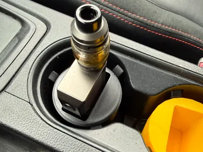 Parametric e-cig cup holder