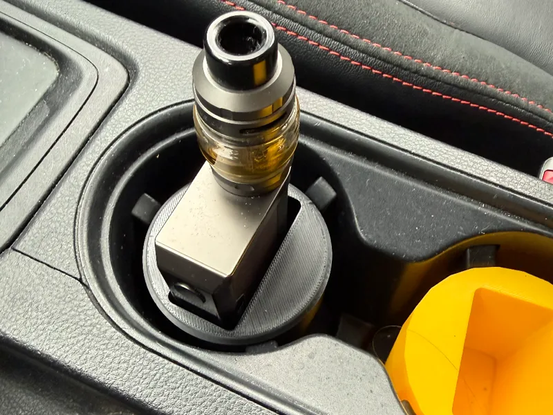 Parametric e-cig cup holder
